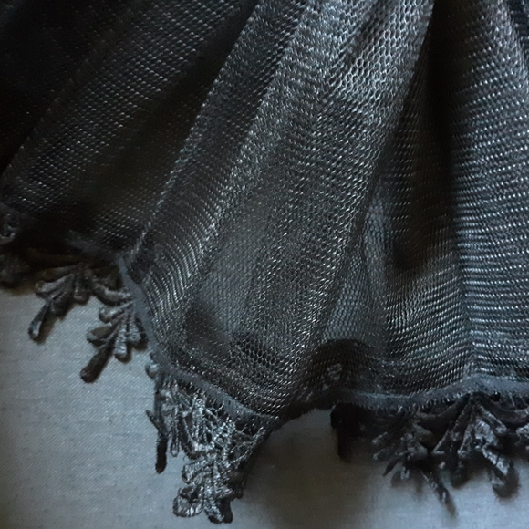 Black Goth Punk Tutu Petticoat - Picture 3 of 5